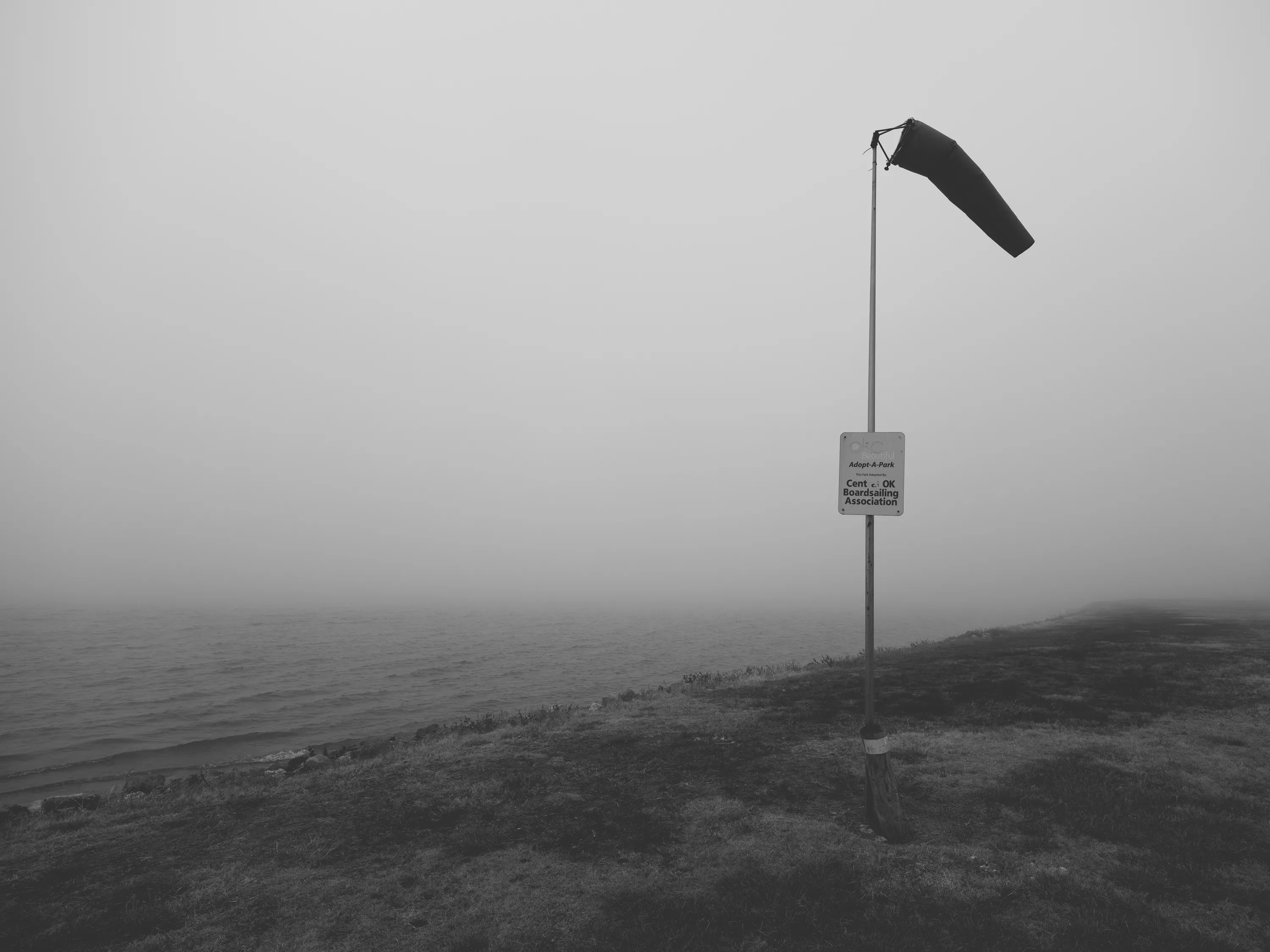 Foggy Morning at the Lake — Lake Hefner - Oklahoma
