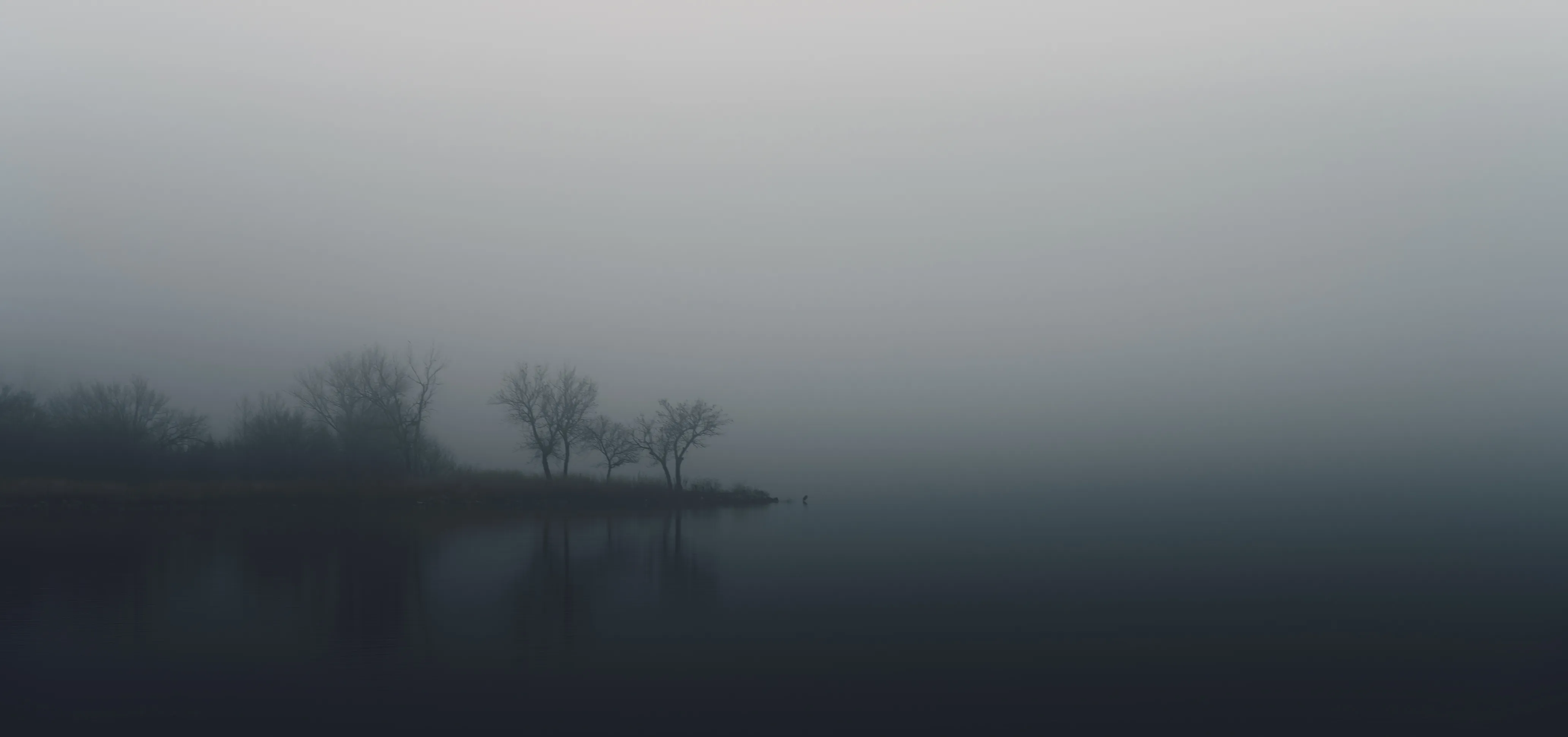 Foggy Morning at the Lake — Lake Hefner - Oklahoma
