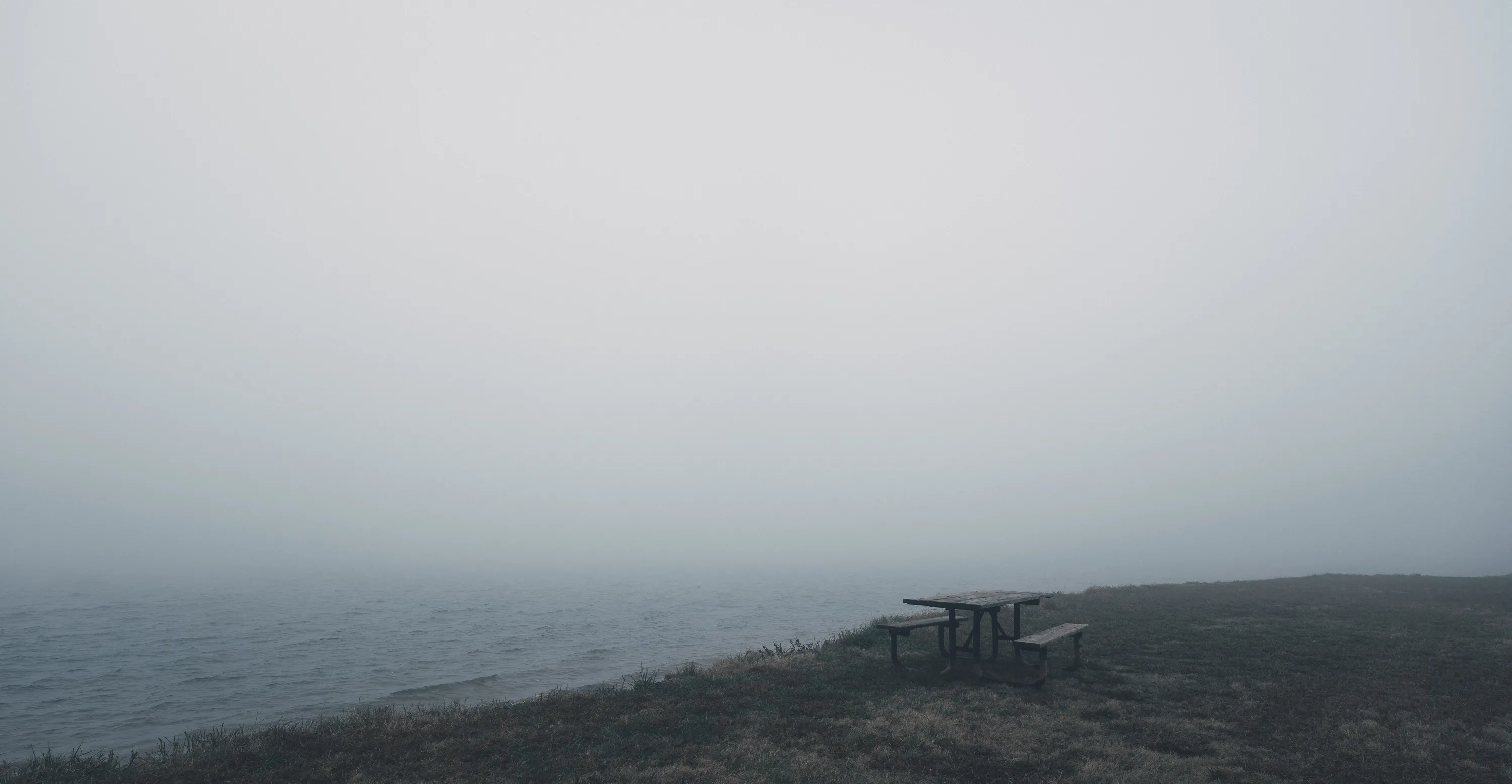 Foggy Morning at the Lake — Lake Hefner - Oklahoma