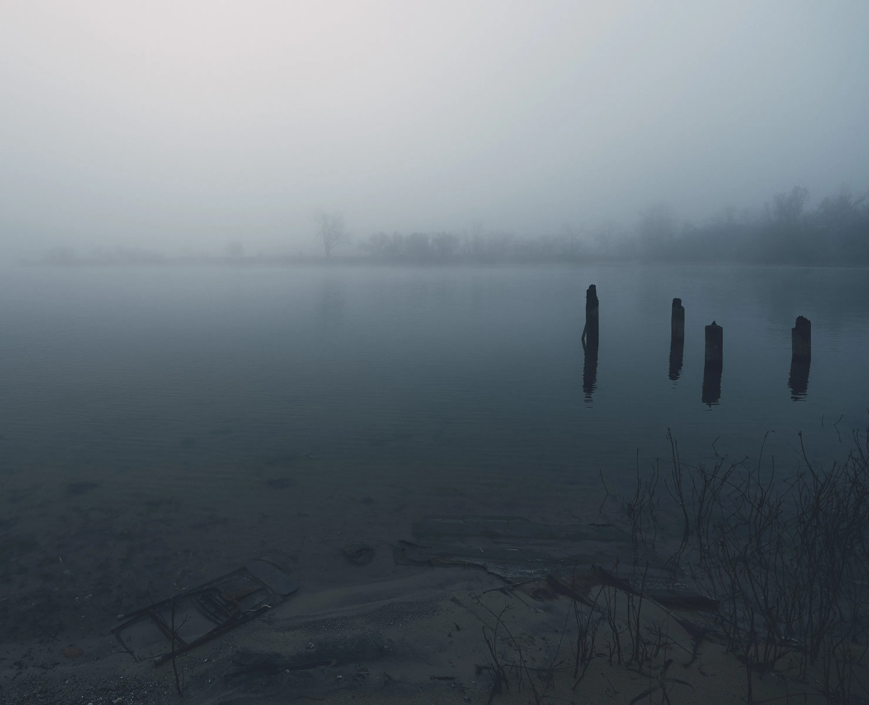 Foggy Morning at the Lake — Lake Hefner - Oklahoma