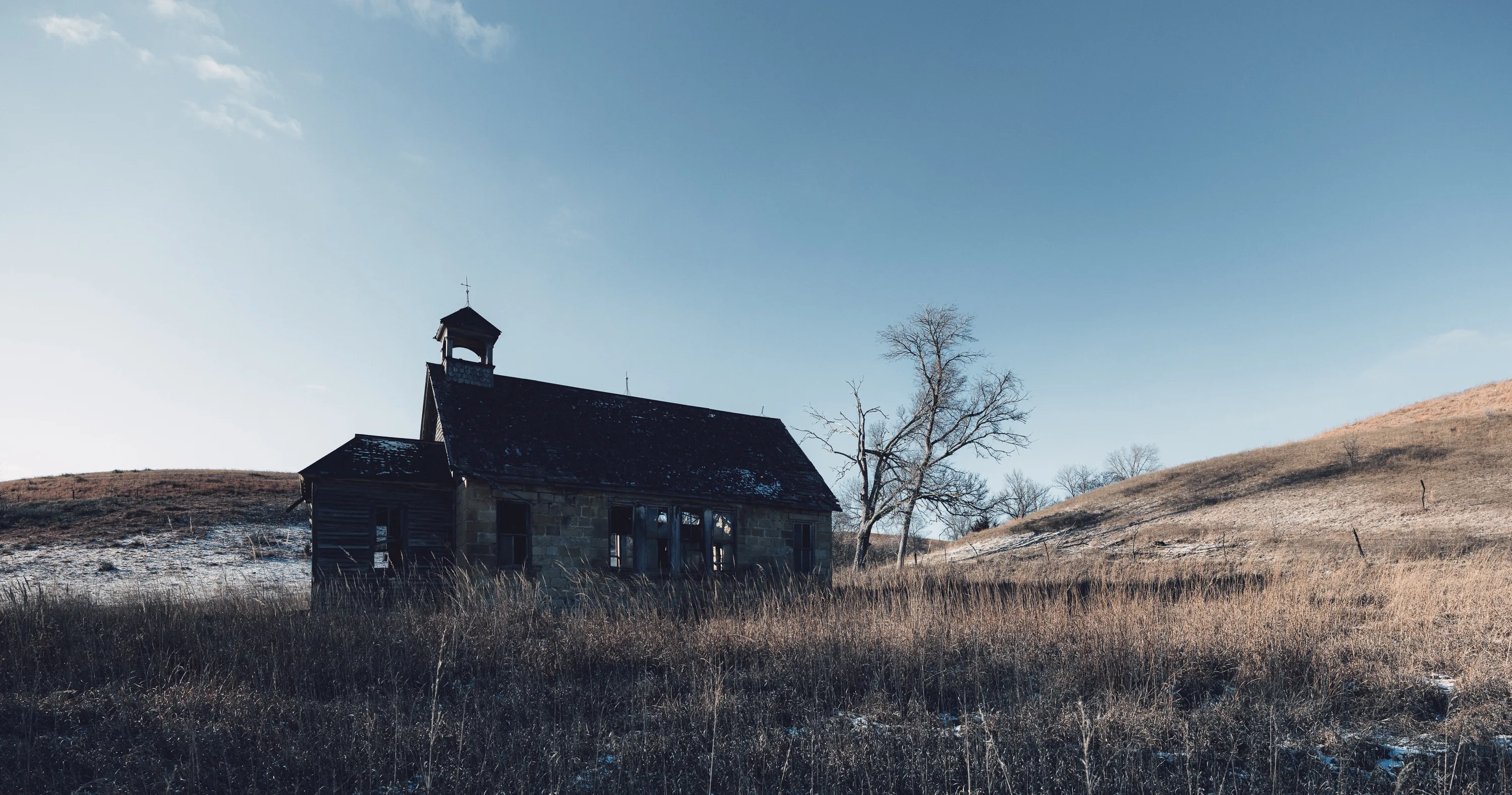 Kansas Winter Drive — Unknown - The Flint Hills of Kansas