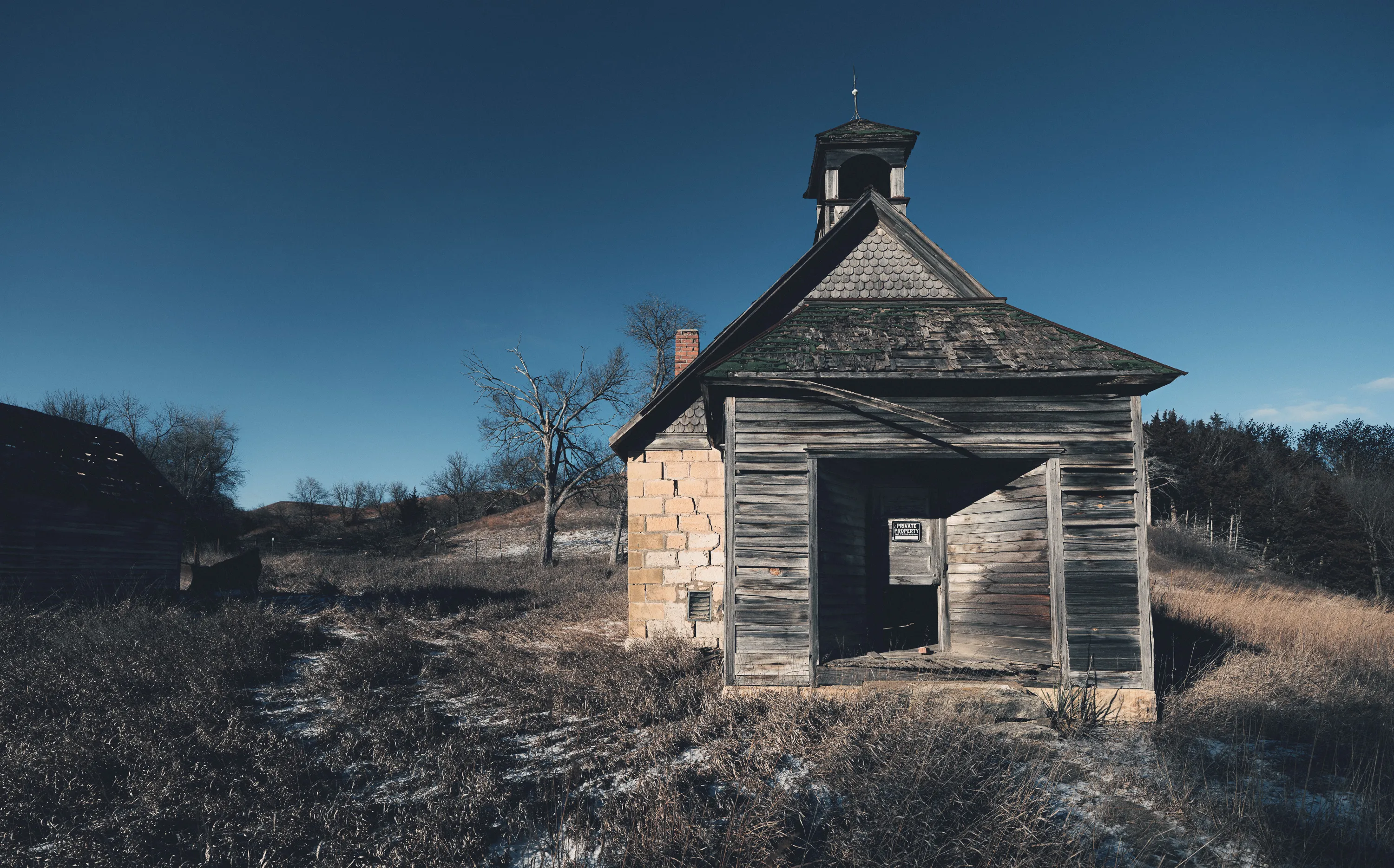 Kansas Winter Drive — Unknown - The Flint Hills of Kansas