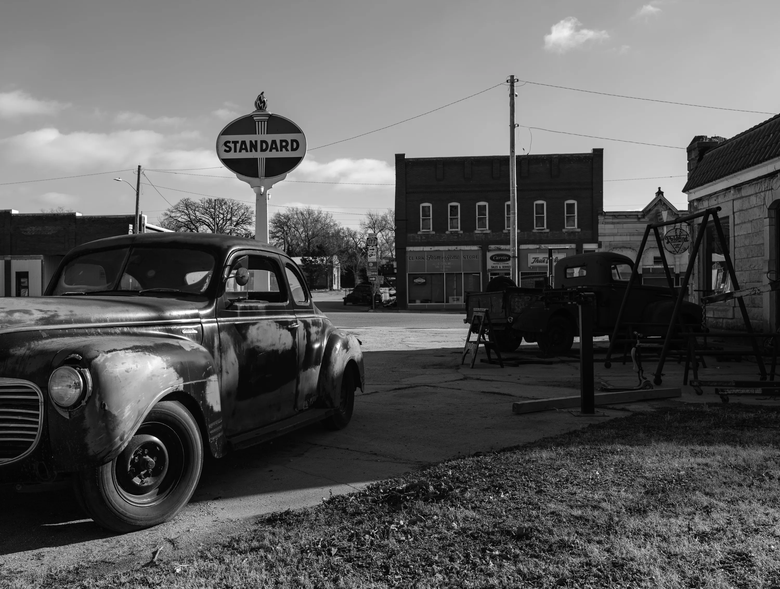 Kansas Winter Drive — Strong City, Kansas