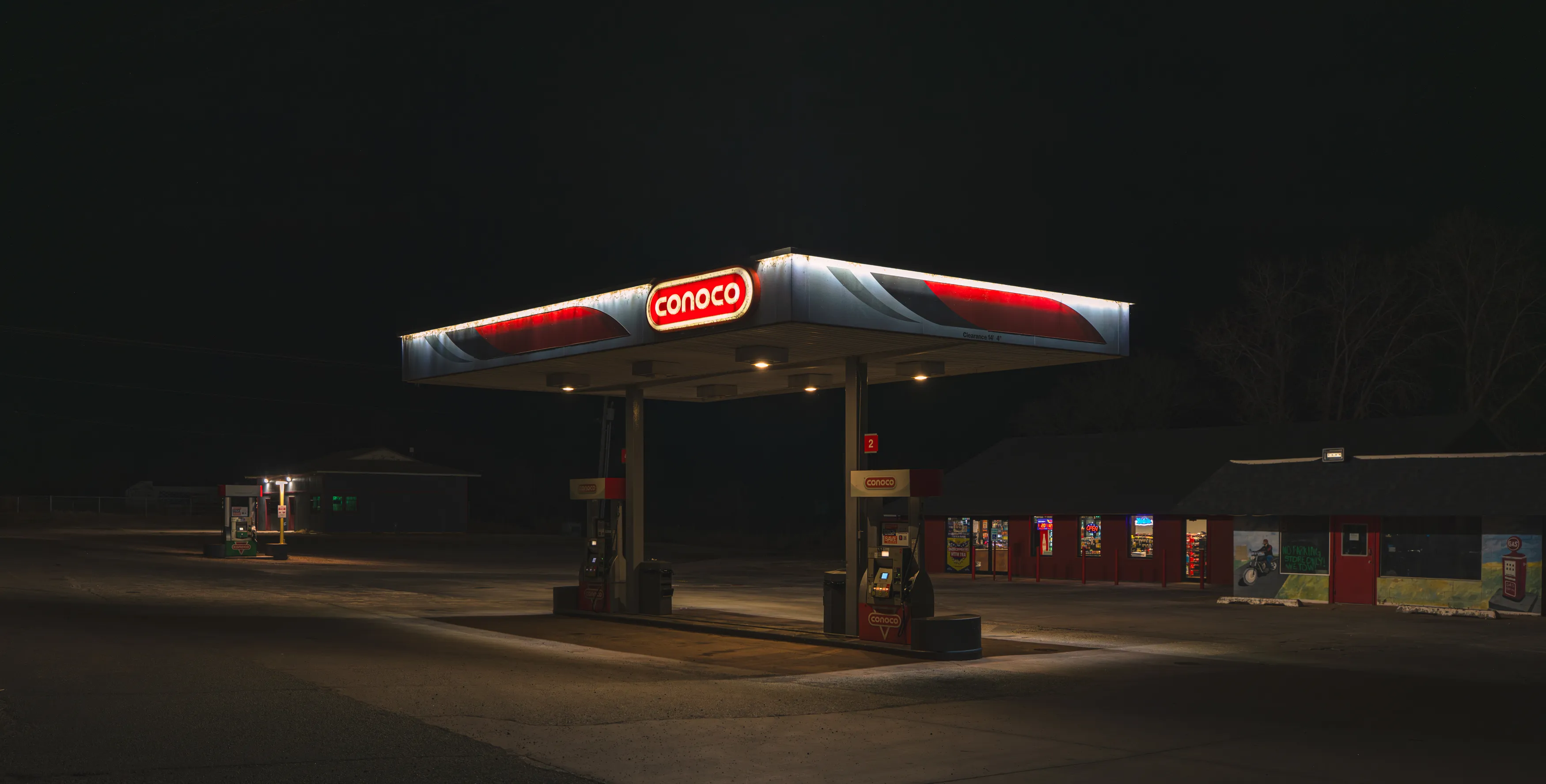 Route 66 Neon Nights — Luther, Chandler, Stroud - Oklahoma