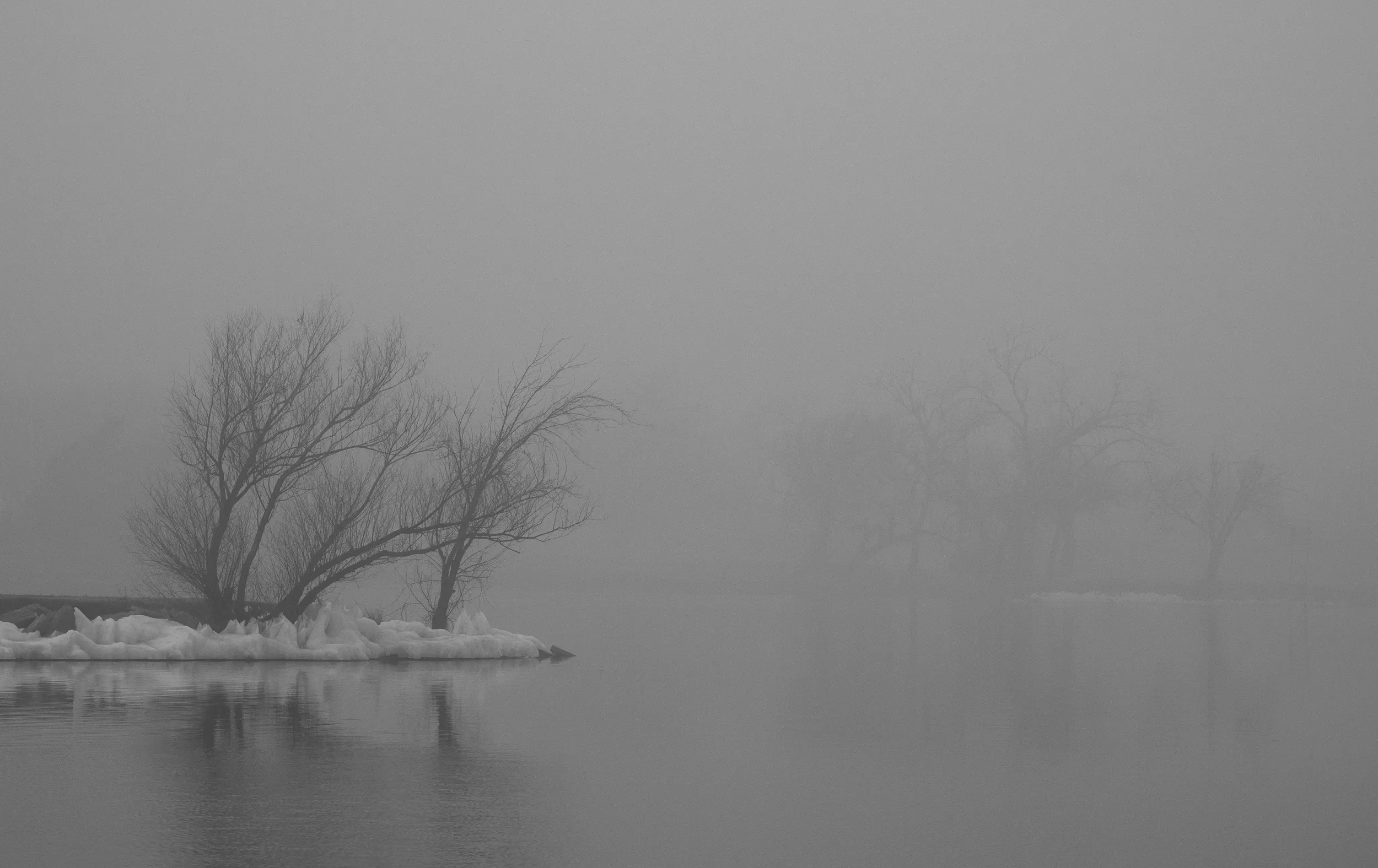 Lake Hefner Fog — Lake Hefner, Oklahoma City