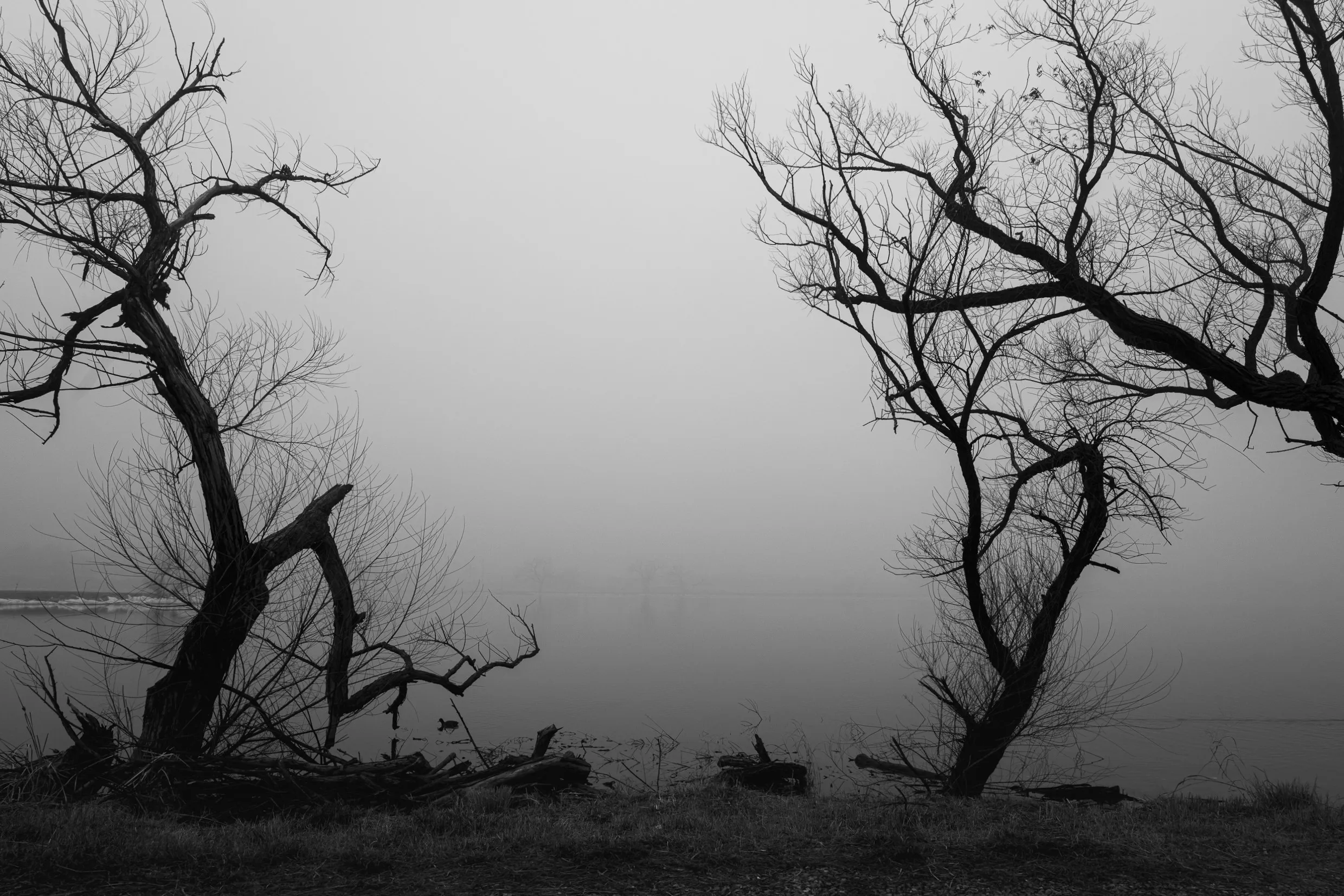 Lake Hefner Fog — Lake Hefner, Oklahoma City