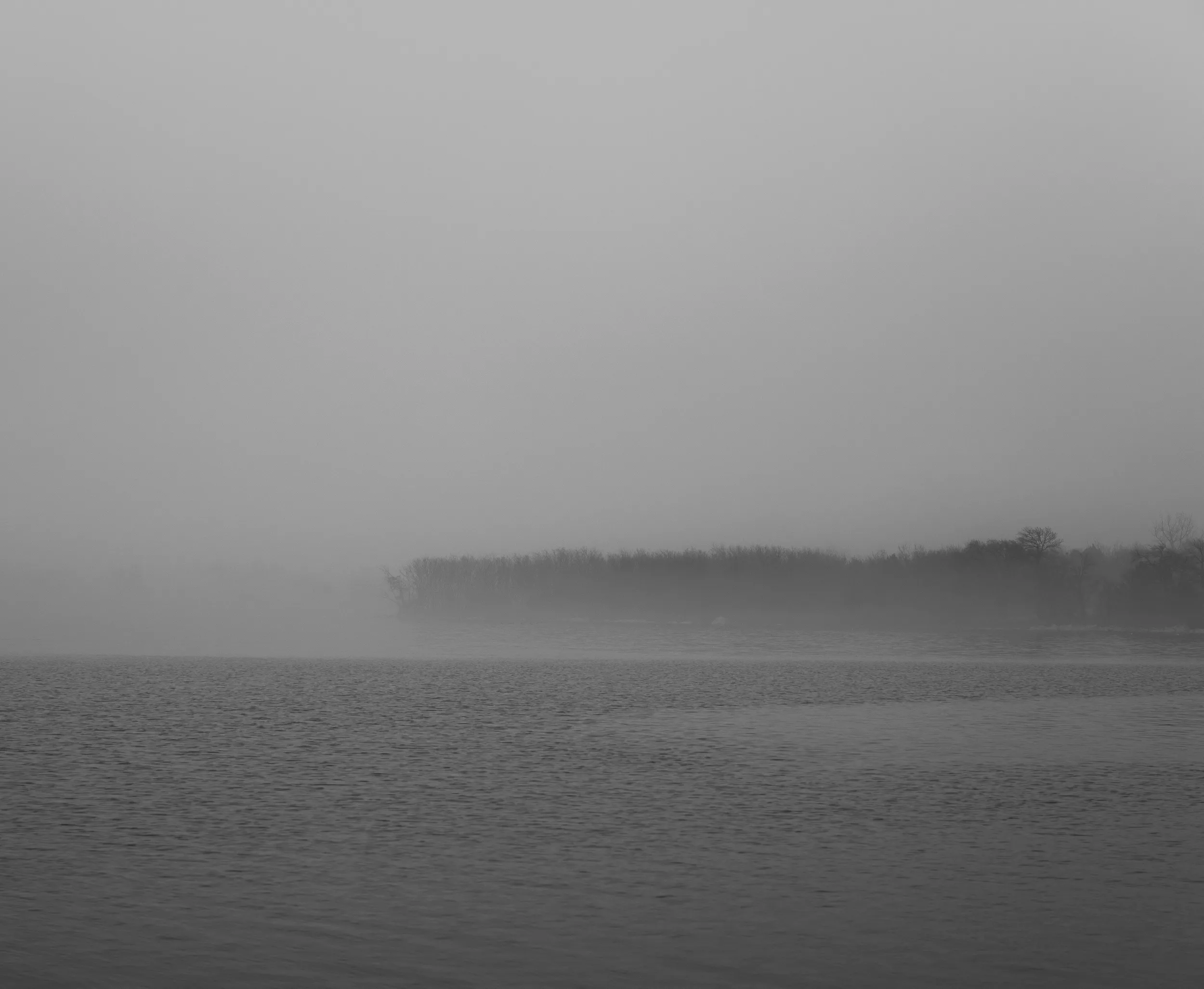 Lake Hefner Fog — Lake Hefner, Oklahoma City