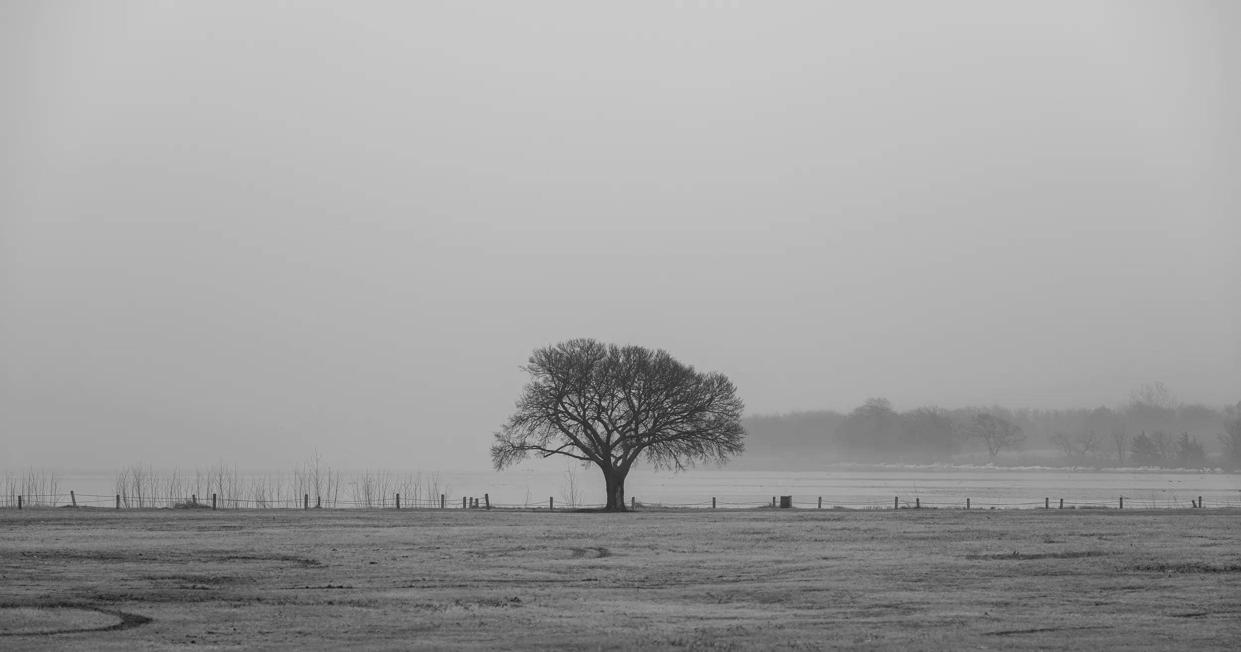 Lake Hefner Fog — Lake Hefner, Oklahoma City