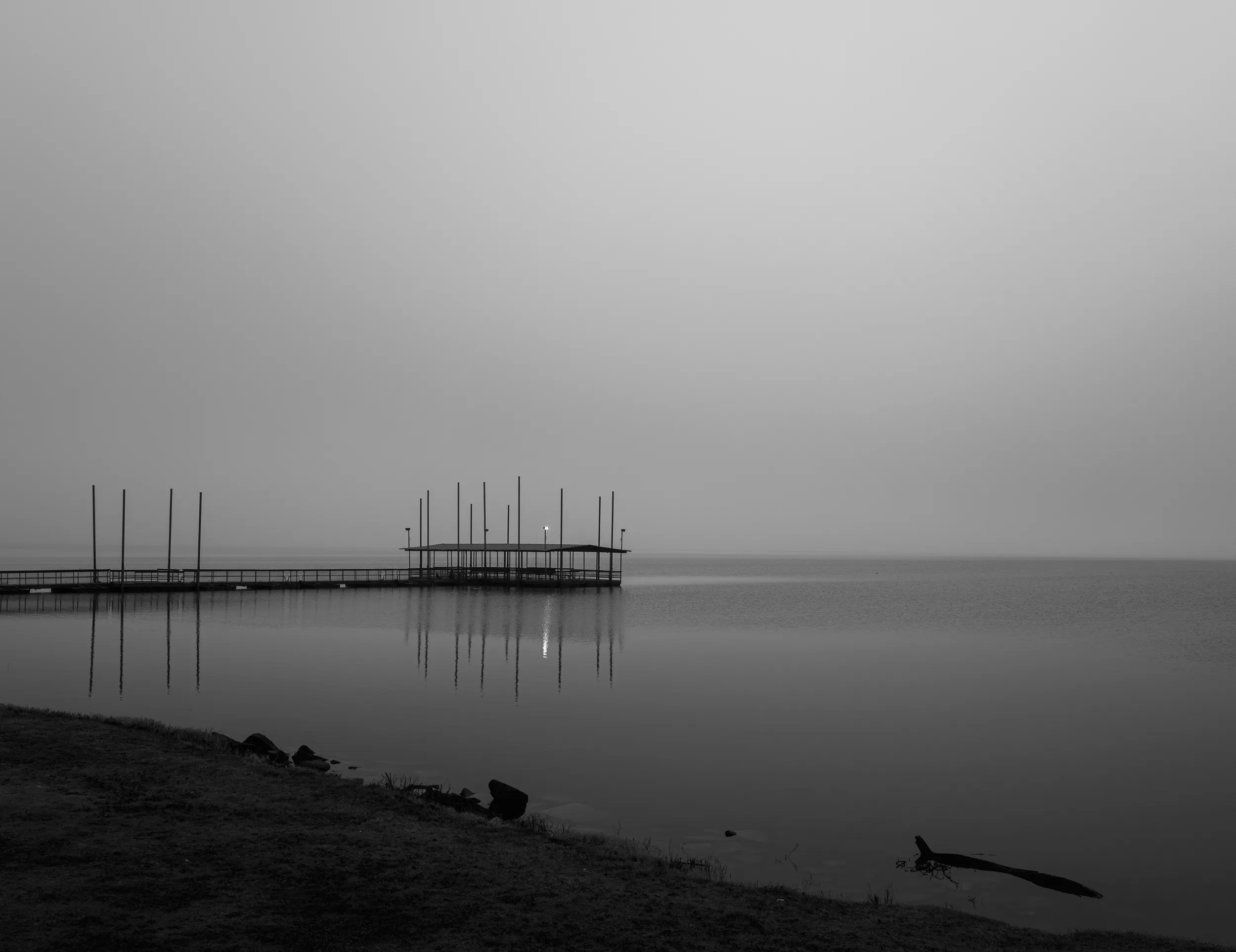 Lake Hefner Fog — Lake Hefner, Oklahoma City