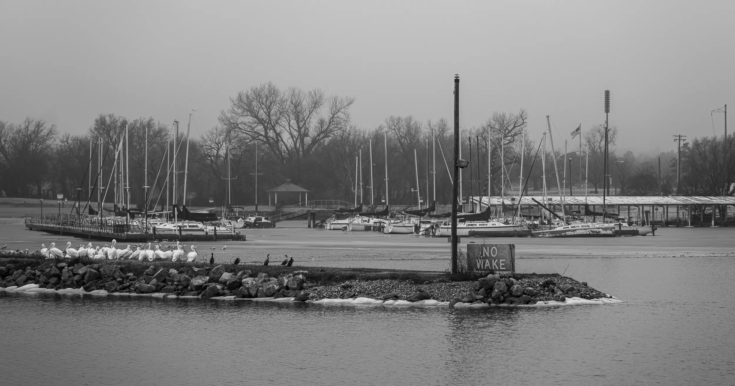 Lake Hefner Fog — Lake Hefner, Oklahoma City