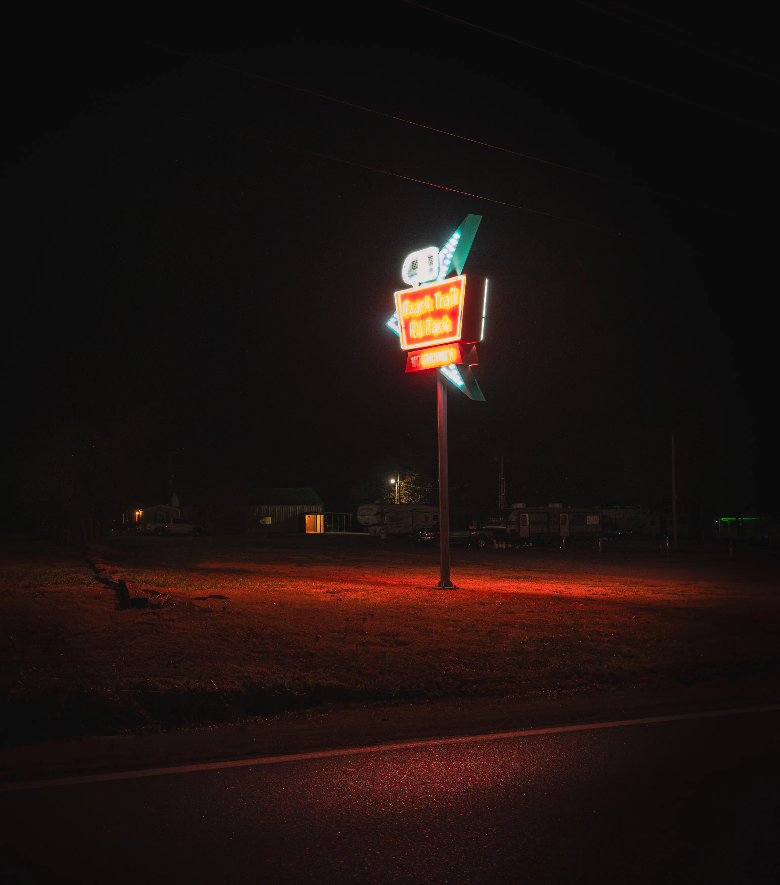 Route 66 Neon Nights — Luther, Chandler, Stroud - Oklahoma