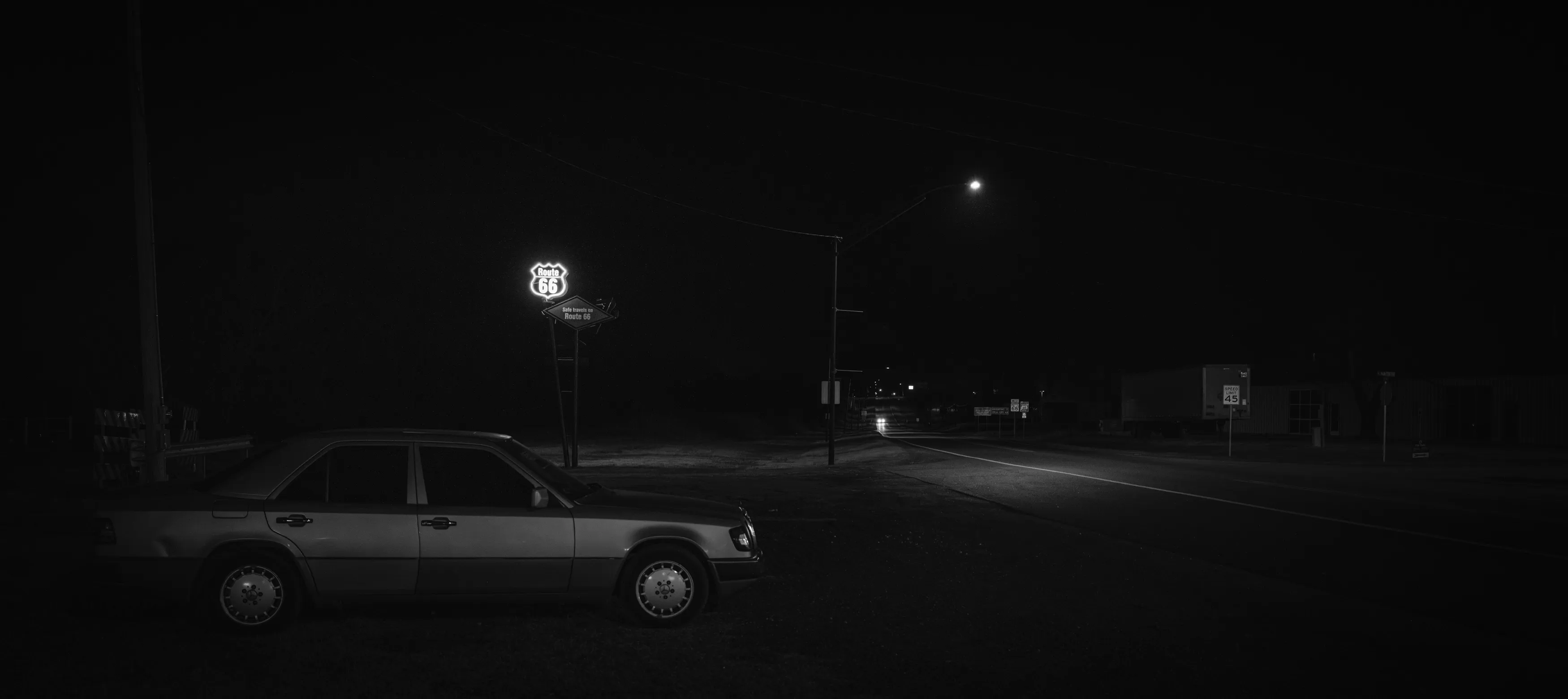 Route 66 Neon Nights — Luther, Chandler, Stroud - Oklahoma