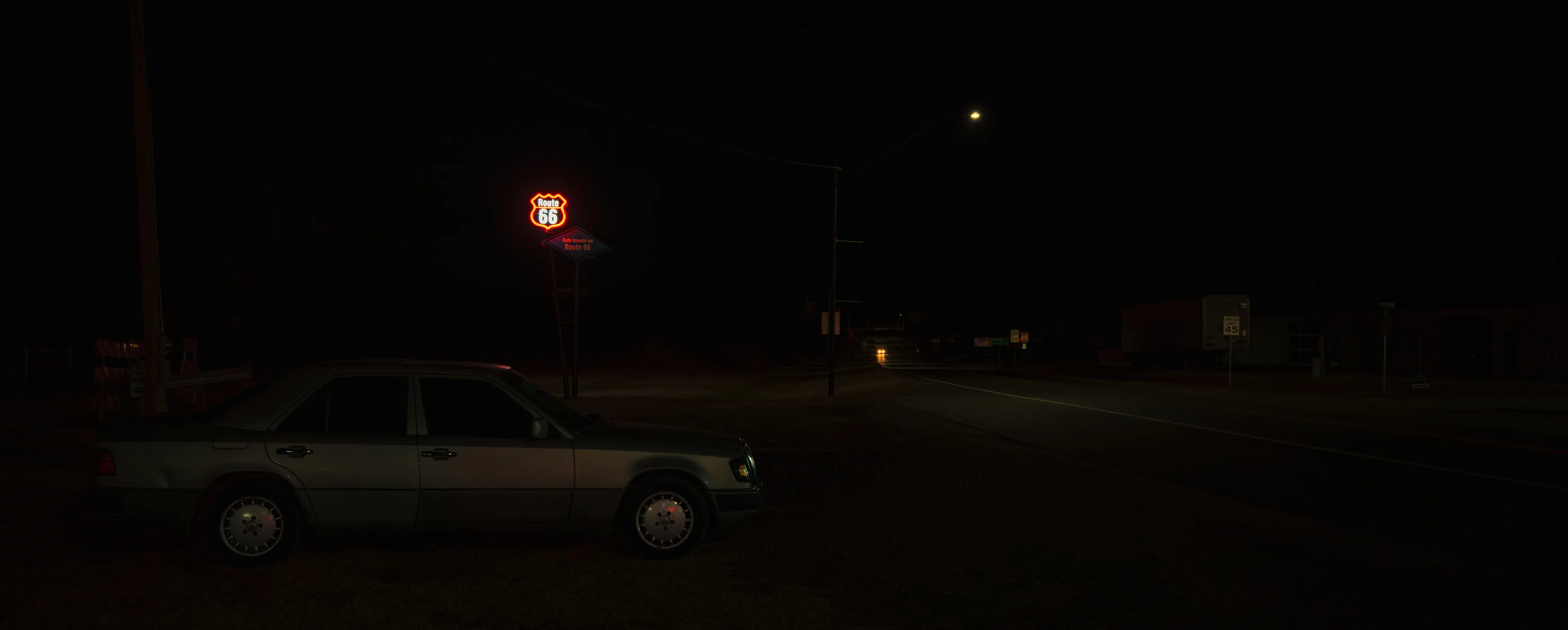 Route 66 Neon Nights — Luther, Chandler, Stroud - Oklahoma