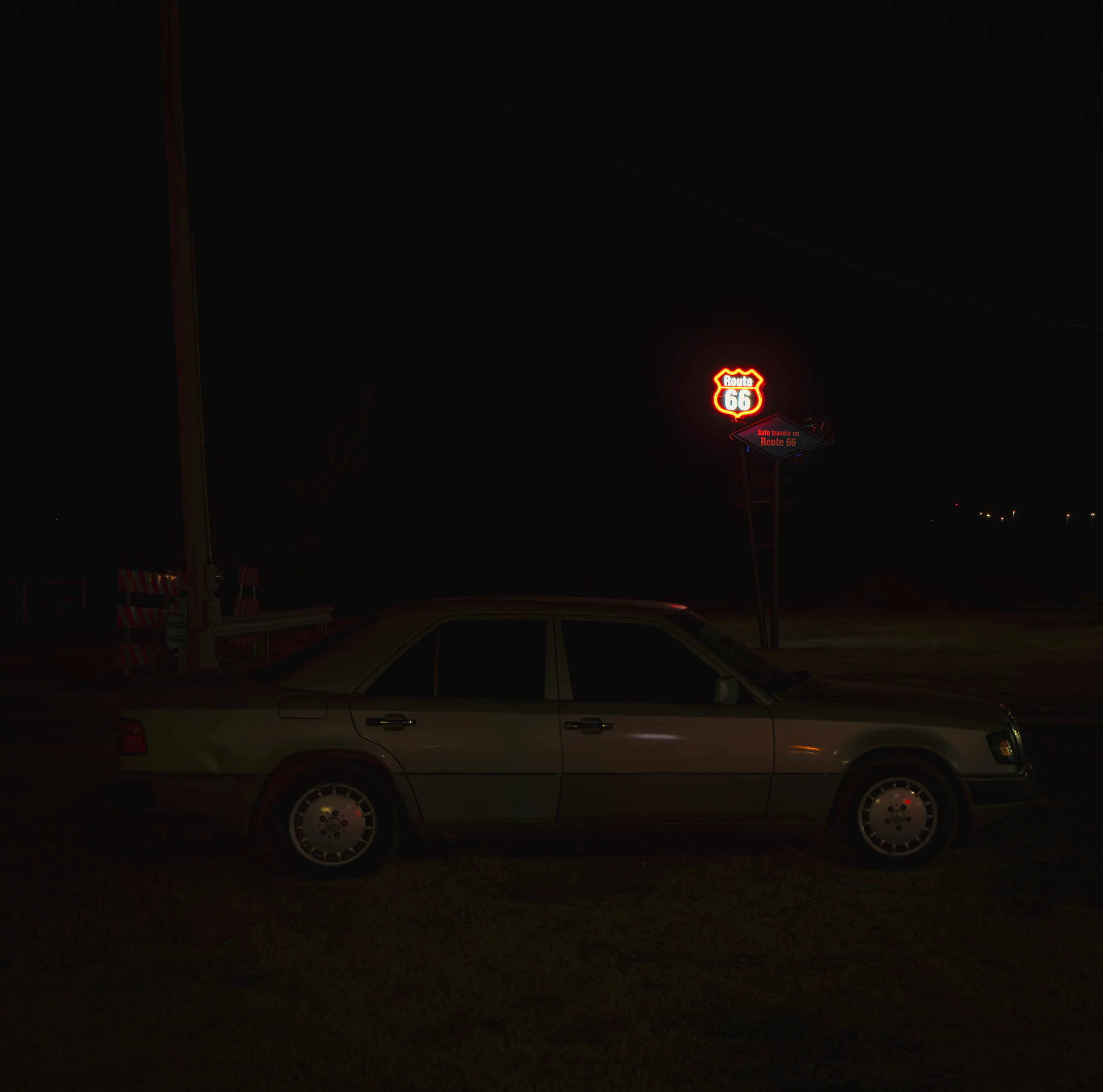 Route 66 Neon Nights — Luther, Chandler, Stroud - Oklahoma