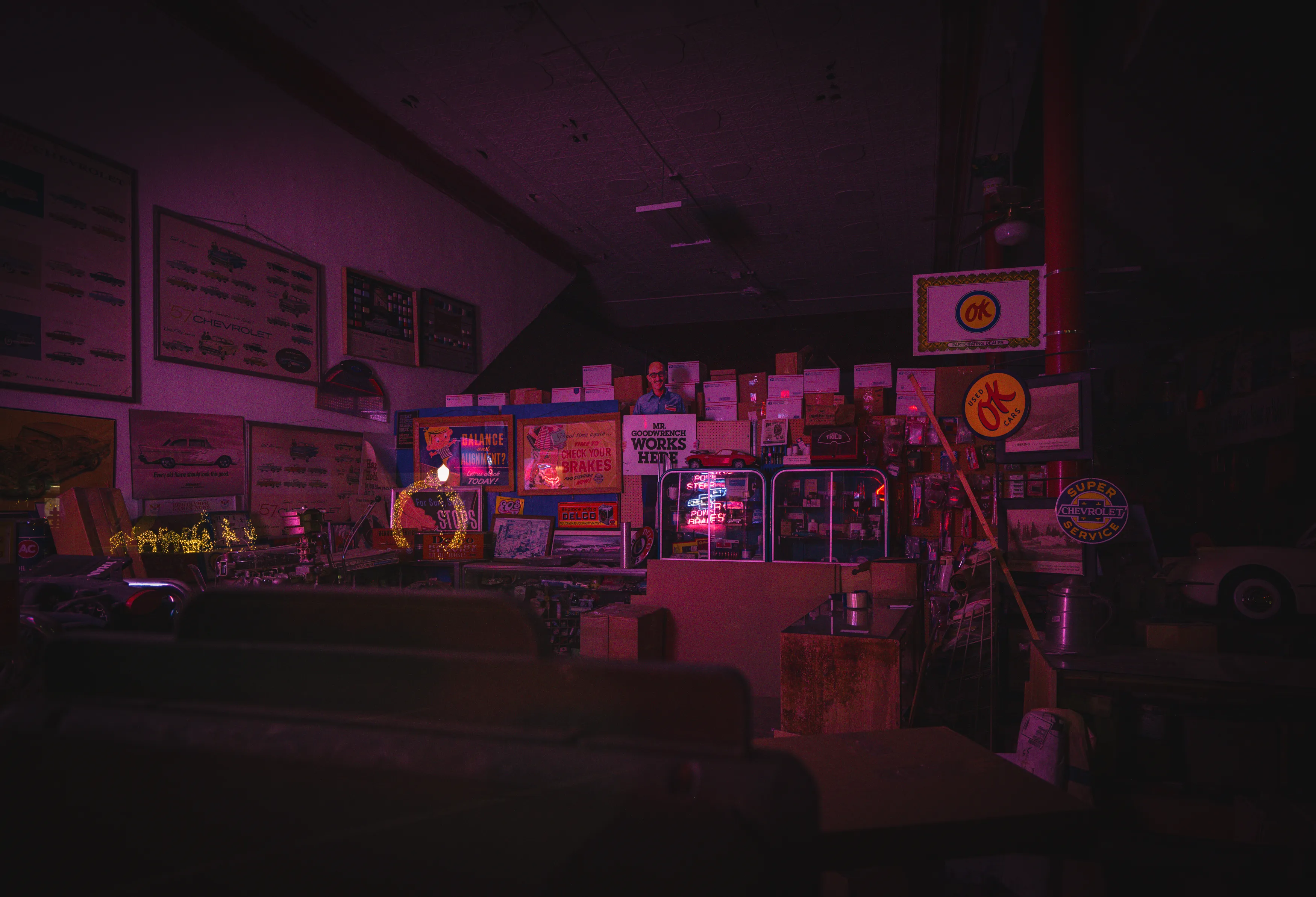 Route 66 Neon Nights — Luther, Chandler, Stroud - Oklahoma