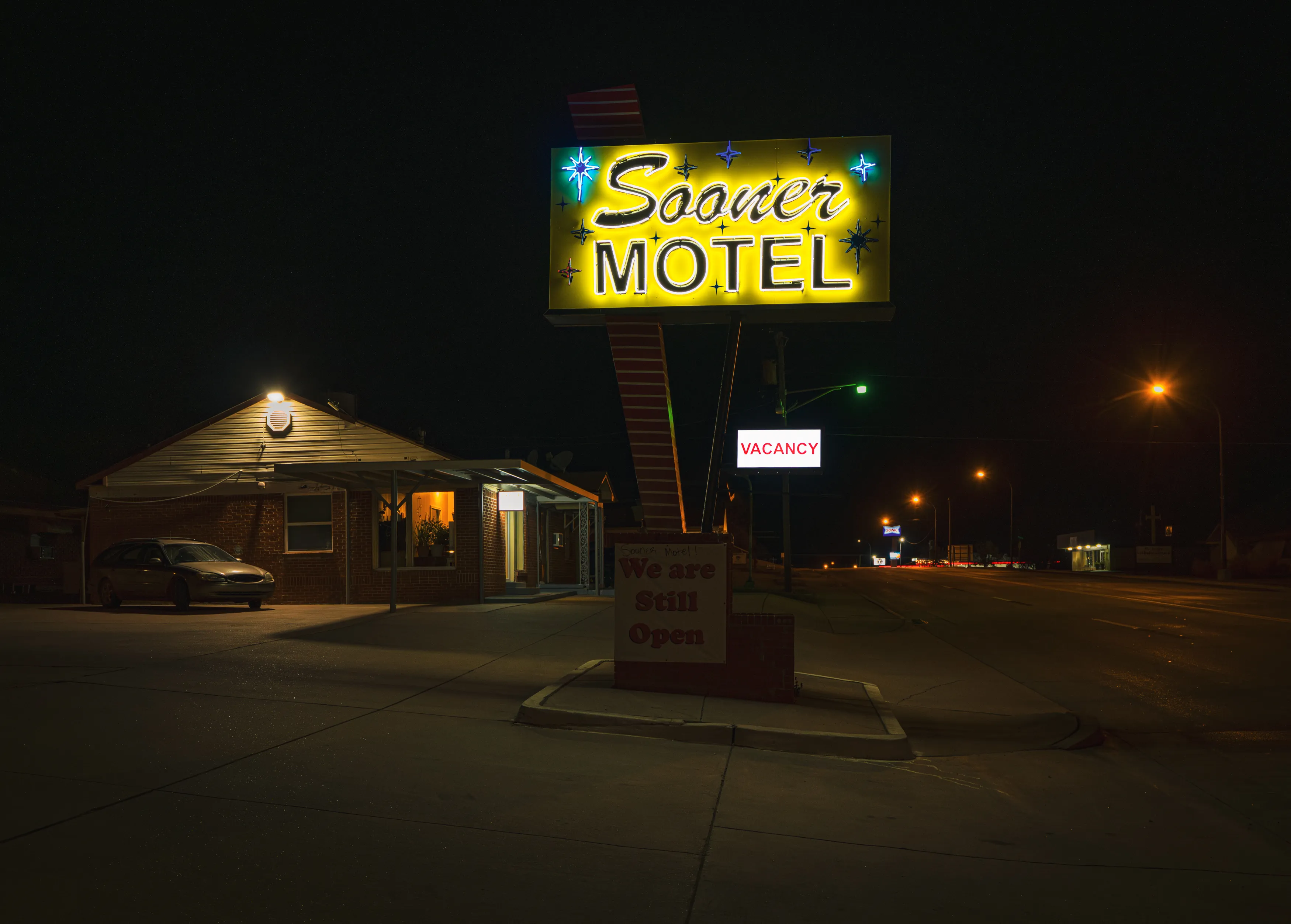 Route 66 Neon Nights — Luther, Chandler, Stroud - Oklahoma