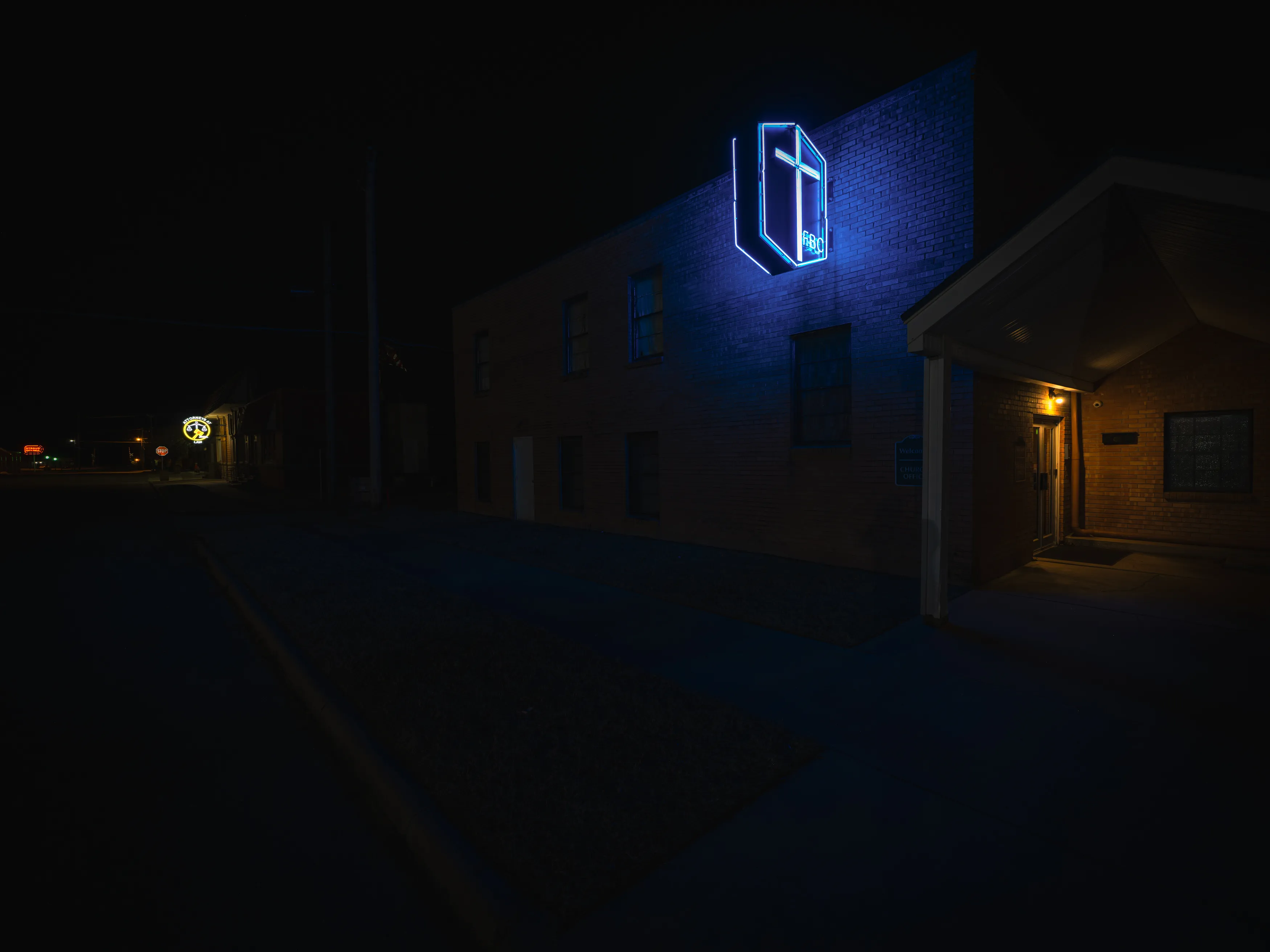 Route 66 Neon Nights — Luther, Chandler, Stroud - Oklahoma