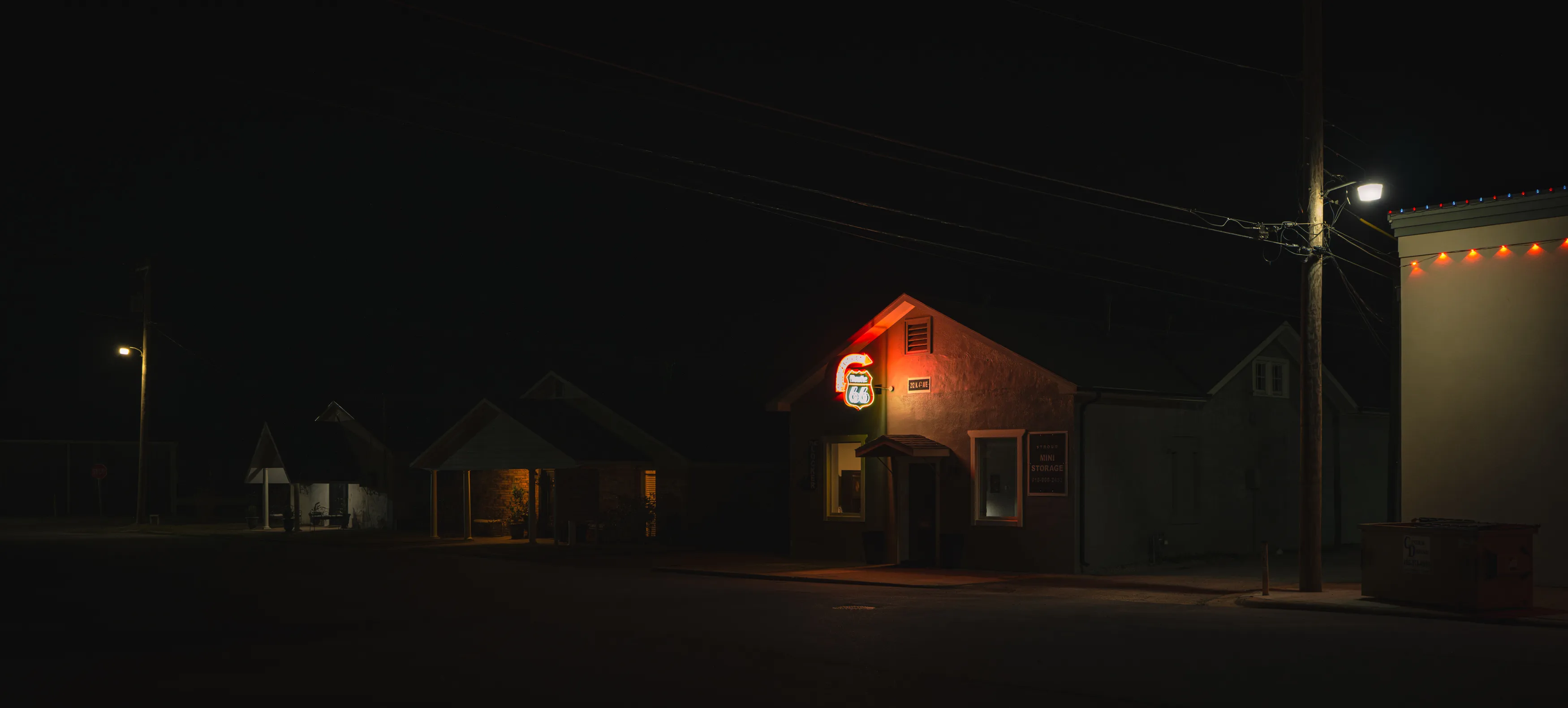 Route 66 Neon Nights — Luther, Chandler, Stroud - Oklahoma
