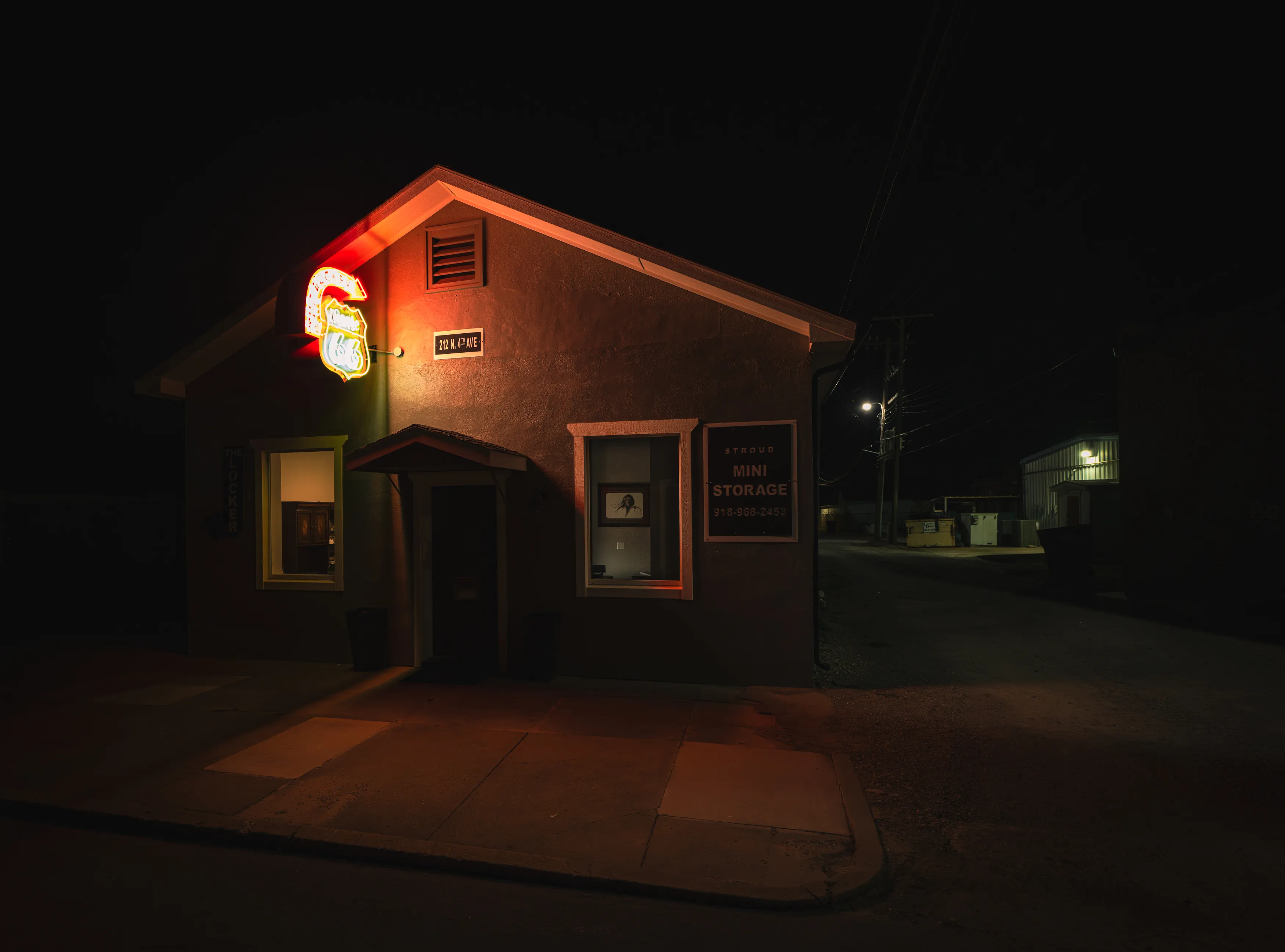 Route 66 Neon Nights — Luther, Chandler, Stroud - Oklahoma