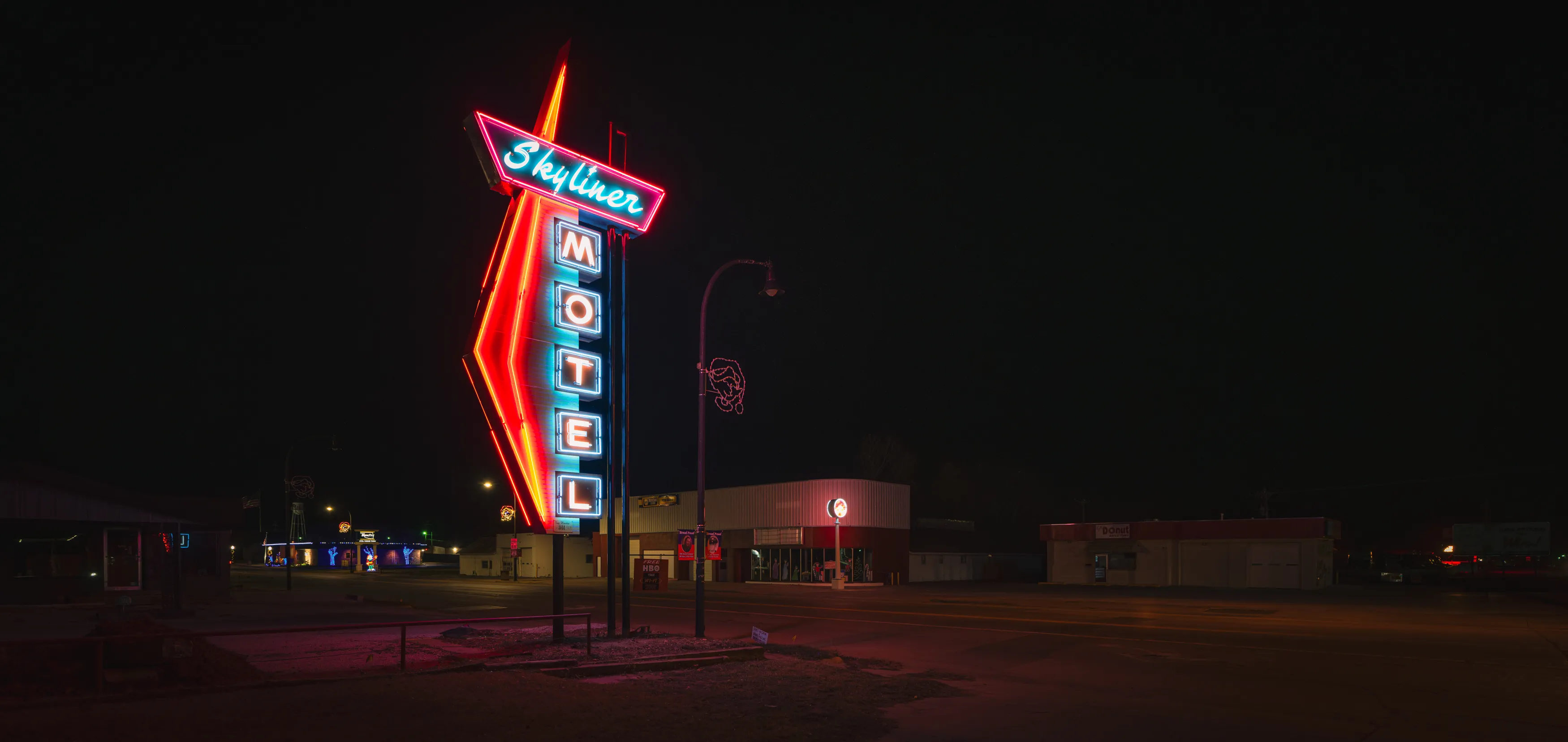 Route 66 Neon Nights — Luther, Chandler, Stroud - Oklahoma