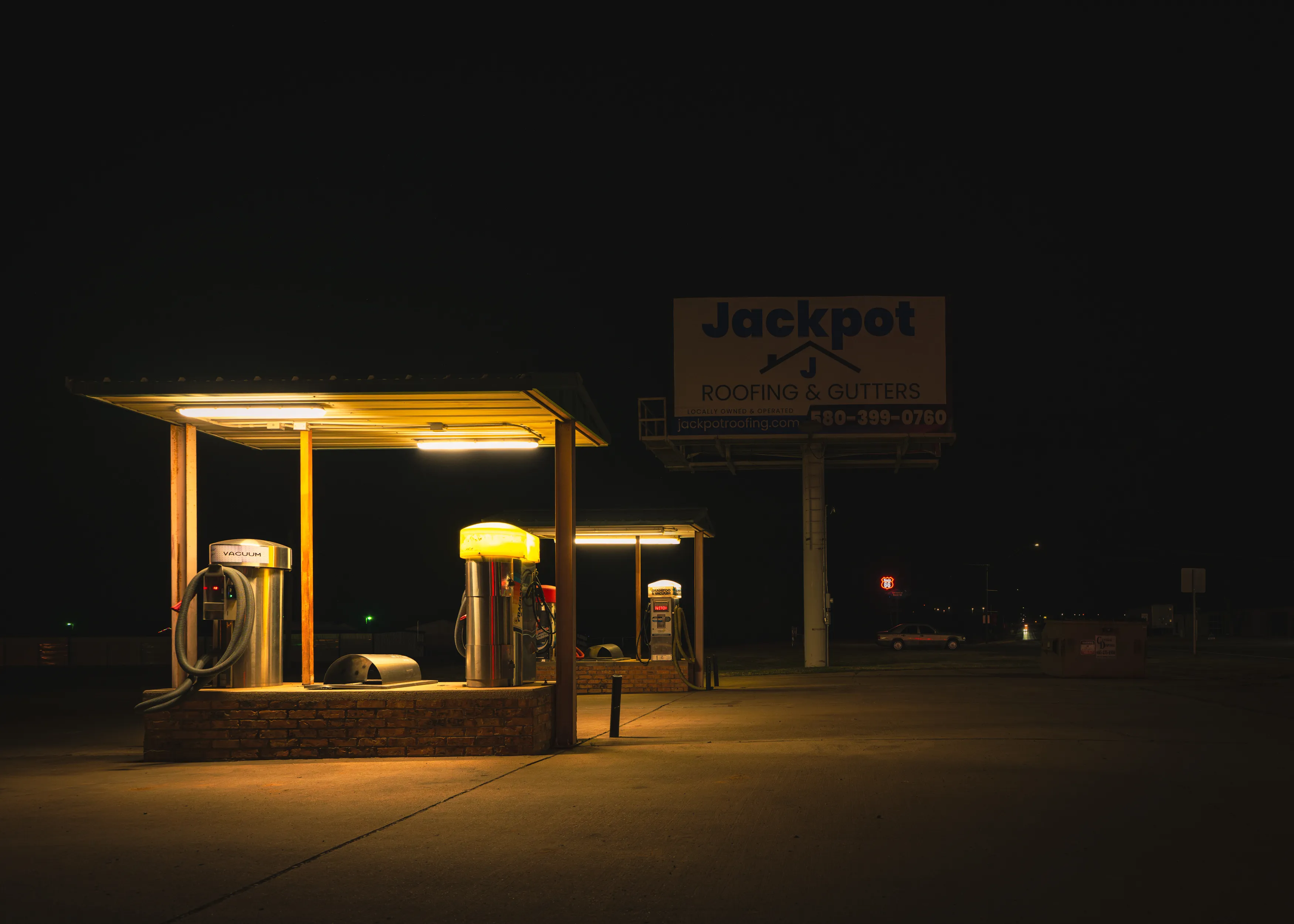 Route 66 Neon Nights — Luther, Chandler, Stroud - Oklahoma
