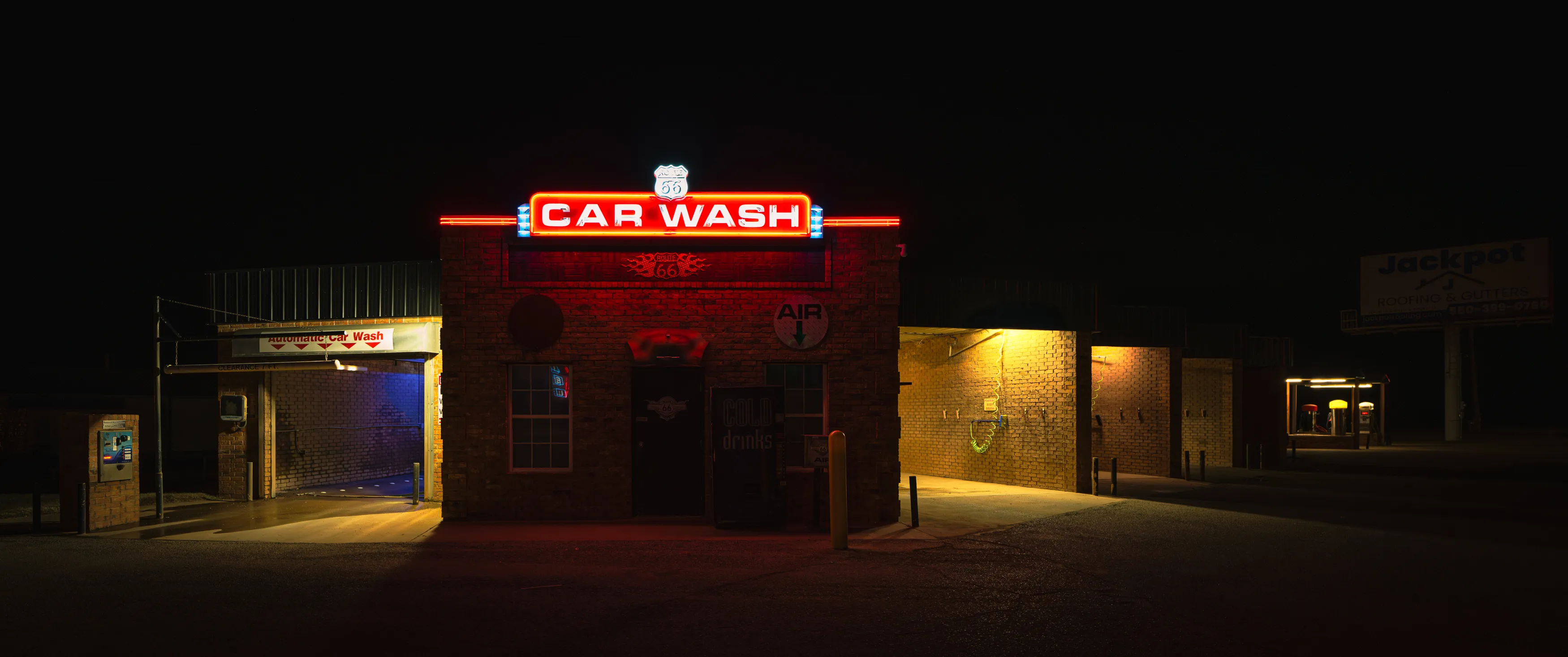 Route 66 Neon Nights — Luther, Chandler, Stroud - Oklahoma